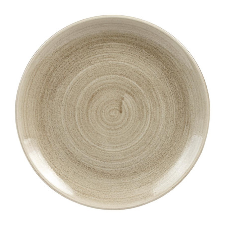 Assiettes rondes Churchill Stonecast Patina Antique Taupe 260mm (Lot de 9)