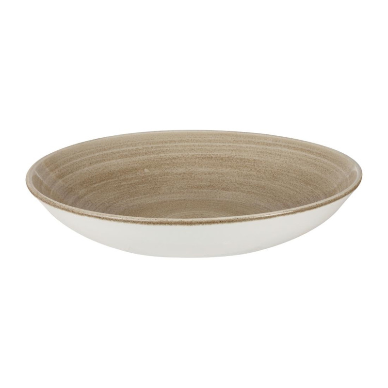 Assiettes rondes Churchill Stonecast Patina Antique Taupe 248mm (Lot de 8)