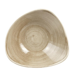 Bols triangulaires Churchill Stonecast Patina Antique Taupe 235mm (Lot de 12)