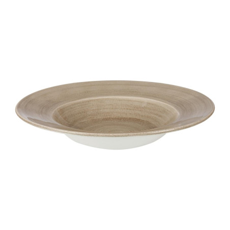 Bols à bord large Churchill Stonecast Patina Antique Taupe 280mm (Lot de 12)