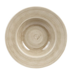 Bols à bord large Churchill Stonecast Patina Antique Taupe 280mm (Lot de 12)