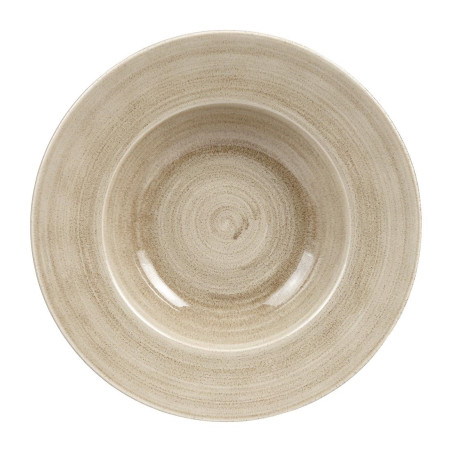 Bols à bord large Churchill Stonecast Patina Antique Taupe 280mm (Lot de 12)