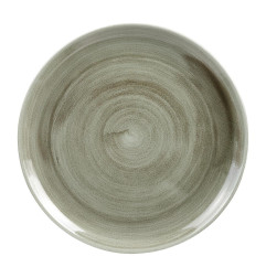 Assiettes rondes Churchill Stonecast Patina Antique Green 288mm (Lot de 12)