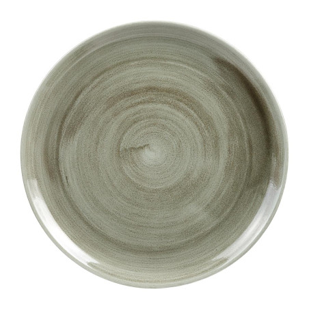 Assiettes rondes Churchill Stonecast Patina Antique Green 288mm (Lot de 12)
