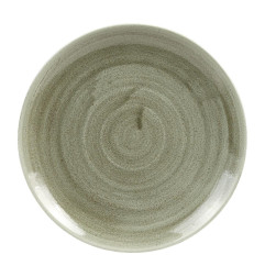 Assiettes rondes Churchill Stonecast Patina Antique Green 217mm (Lot de 12)