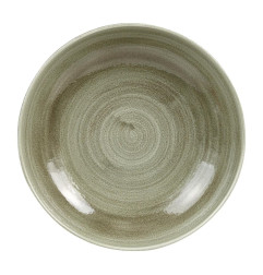 Assiettes coupes rondes Churchill Stonecast Patina Antique Green 248mm (Lot de 12)
