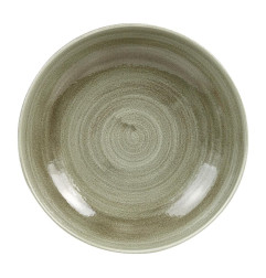 Assiettes coupes rondes Churchill Stonecast Patina Antique Green 248mm (Lot de 12)