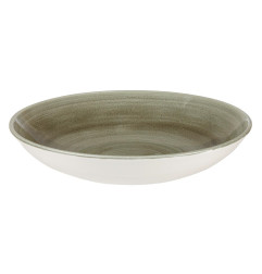 Assiettes coupes rondes Churchill Stonecast Patina Antique Green 182mm (Lot de 12)