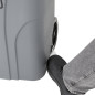 Poubelle à roulettes  avec pédale Jantex 120L grise
