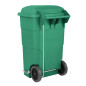 Poubelle à roulettes  avec pédale Jantex 120L verte