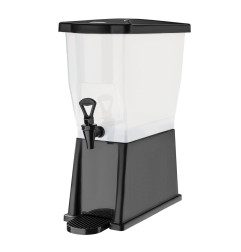 Distributeur de boissons en polypropylène noir Olympia 12L