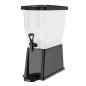 Distributeur de boissons en polypropylène noir Olympia 12L