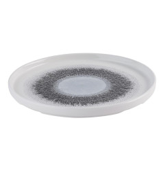 Assiettes avec rebord Churchill Studio Prints Fusion Black 260mm (Lot de 6)
