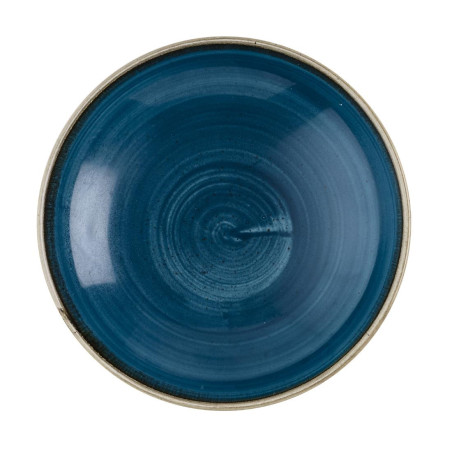 Assiettes coupe ronde Churchill Stonecast Java Blue 184mm (Lot de 12)