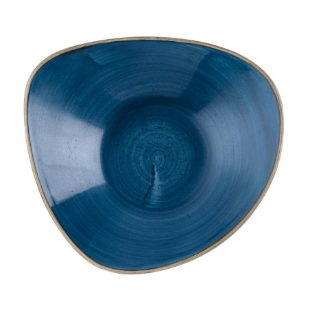 Bols triangulaires Churchill Stonecast Java Blue Lotus 228mm (Lot de 12)