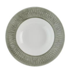 Assiettes àbord large Churchill Bamboo Ceramic Spinwash Alpine 280mm (Lot de 12)