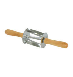 Rouleau à mini croissants en inox poignée bois Gobel Louis Tellier 345x75x75mm