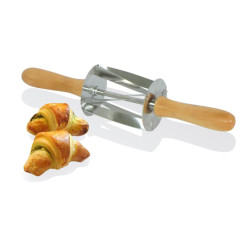 Rouleau à mini croissants en inox poignée bois Gobel Louis Tellier 345x75x75mm