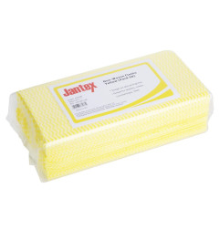 Chiffons non tissés Jantex jaunes (lot de 50)