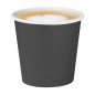 Gobelets boissons chaudes simple paroi Fiesta Recyclable 177ml noirs (lot de 1000)
