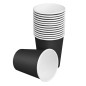 Gobelets boissons chaudes simple paroi Fiesta Recyclable 177ml noirs (lot de 1000)