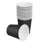 Gobelets boissons chaudes simple paroi Fiesta Compostable 177ml noirs (lot de 1000)