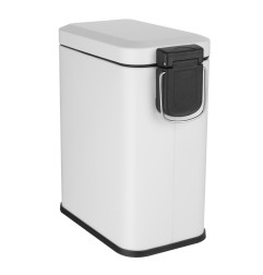 Poubelle de salle de bain slim Jantex blanche 5L