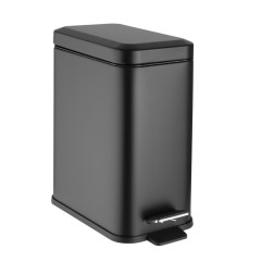 Poubelle de salle de bain slim Jantex noire 5L