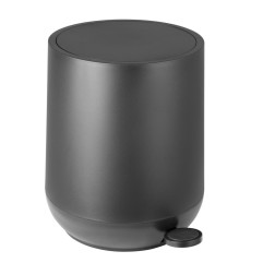 Poubelle à pédale ronde Jantex noire 5L