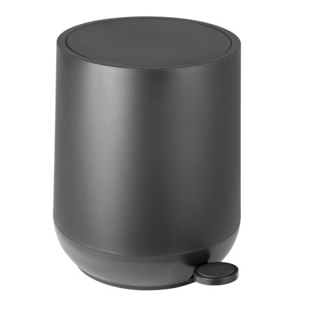 Poubelle à pédale ronde Jantex noire 5L