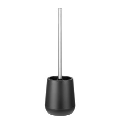 Brosse et support WC noir Jantex 