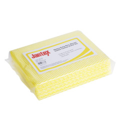 Chiffons non tissés très résistants Jantex jaunes (lot de 25)