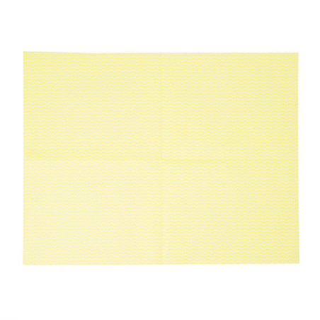 Chiffons non tissés très résistants Jantex jaunes (lot de 25)