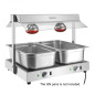 Portique chauffe-plat Buffalo 2x GN 1/1
