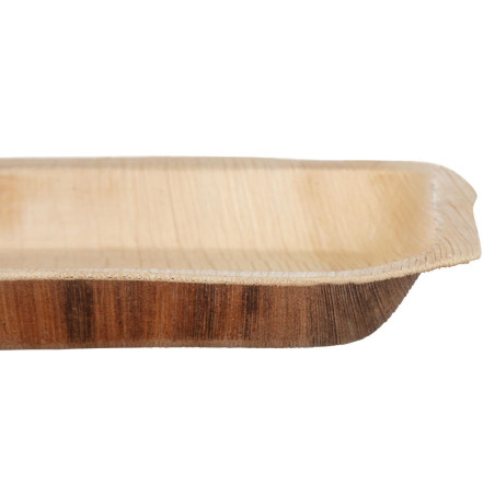 Assiettes creuses rectangulaires en feuilles de palmier Fiesta Compostable 250mm (lot de 100)