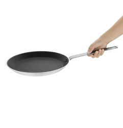Poêle à crêpes antiadhésive en aluminium anodisé Vogue Platinum Plus 300mm