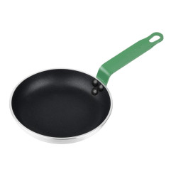 Poêle en aluminium antiadhésive Hygiplas Teflon Platinum Plus avec poignée verte 20cm
