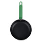 Poêle en aluminium antiadhésive Hygiplas Teflon Platinum Plus avec poignée verte 20cm