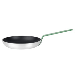 Poêle en aluminium antiadhésive Hygiplas Teflon Platinum Plus avec poignée verte 24cm