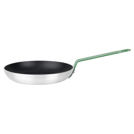 Poêle en aluminium antiadhésive Hygiplas Teflon Platinum Plus avec poignée verte 24cm