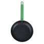 Poêle en aluminium antiadhésive Hygiplas Teflon Platinum Plus avec poignée verte 24cm