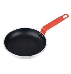Poêle en aluminium antiadhésive Hygiplas Teflon Platinum Plus avec poignée rouge 20cm