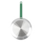 Poêle en aluminium antiadhésive Hygiplas Teflon Platinum Plus avec poignée verte 28cm