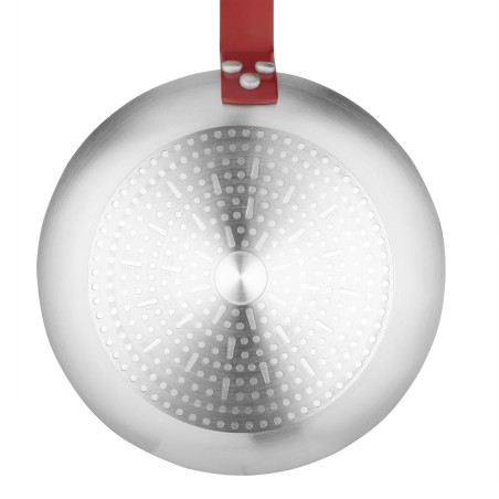 Poêle en aluminium antiadhésive Hygiplas Teflon Platinum Plus avec poignée rouge 20cm