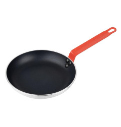 Poêle en aluminium antiadhésive Hygiplas Teflon Platinum Plus avec poignée rouge 24cm