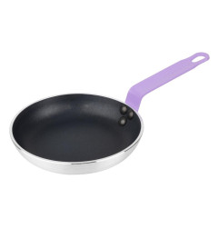 Poêle en aluminium antiadhésive Hygiplas Teflon Platinum Plus avec poignée violette 20cm