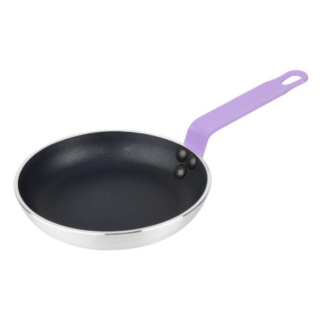 Poêle en aluminium antiadhésive Hygiplas Teflon Platinum Plus avec poignée violette 20cm