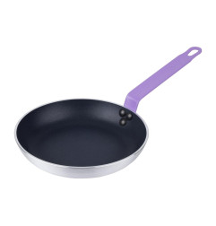 Poêle en aluminium antiadhésive Hygiplas Teflon Platinum Plus avec poignée violette 24cm