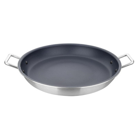 Poêle à paëlla en aluminium antiadhésive Vogue Teflon Platinum Plus 45cm