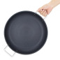 Poêle à paëlla antiadhésive aluminium Vogue Teflon Platinum Plus 35 cm